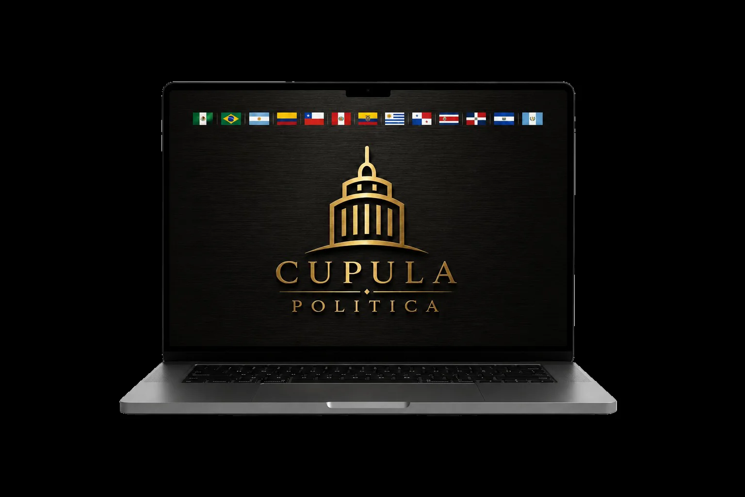 Plataforma Cúpula Política abierta en una MacBook