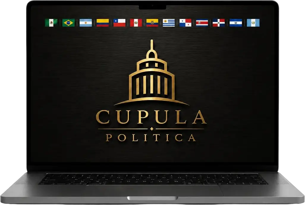 Plataforma Cúpula Política abierta en una laptop